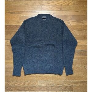 Vintage Pendleton Sweater Mens XL 100%‎ Shetland Wool Knit Crew Laine Lavable